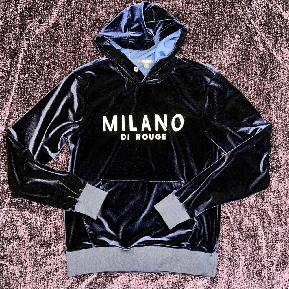 Milano Di Rouge velvet hoodie sz small